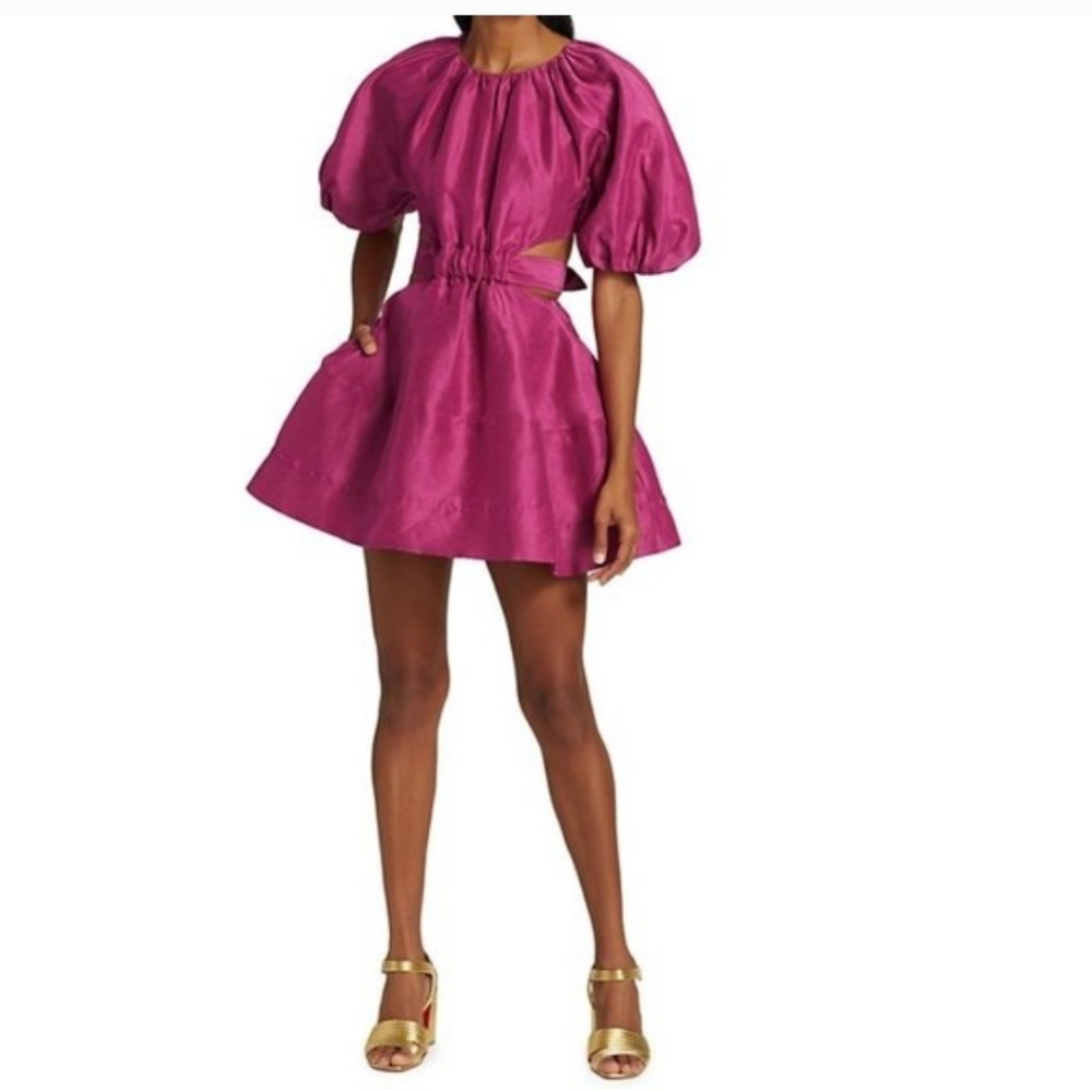 AJE PSYCHEDELIA DRESS PINK US 2/ AU‎ 6